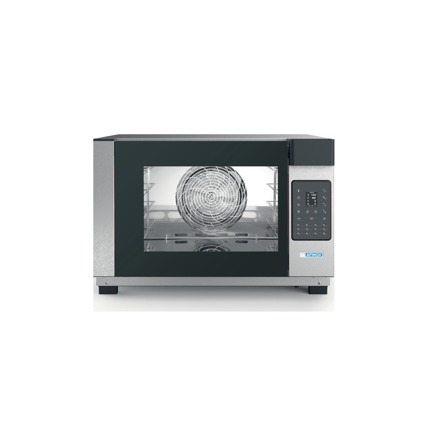 Cuptor profesional electric cu convecție și abur, 4 tăvi GN 1/1 sau EN 600×400, COOKY, AFINOX