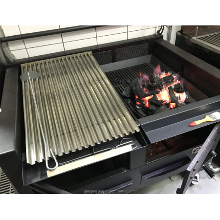Grătar Pira BBQ M120, pe cărbune, 498x780 mm, 5.5 kW, 180–350°C, 68 kg/h, 366 kg