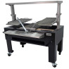 Grătar Pira BBQ Combi Lux 150, cărbune, 6 kW, 80 kg/h, plancha inclusă