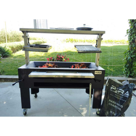 Grătar Pira BBQ Combi Lux 150, cărbune, 6 kW, 80 kg/h, plancha inclusă