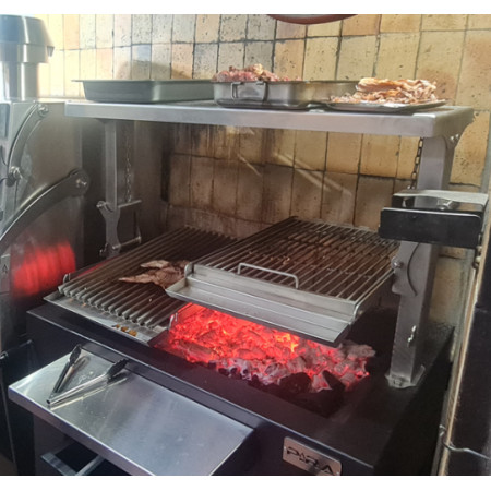 Grătar Pira BBQ Combi Lux 110, cărbune, 4 kW, 50 kg/h, 930 mm