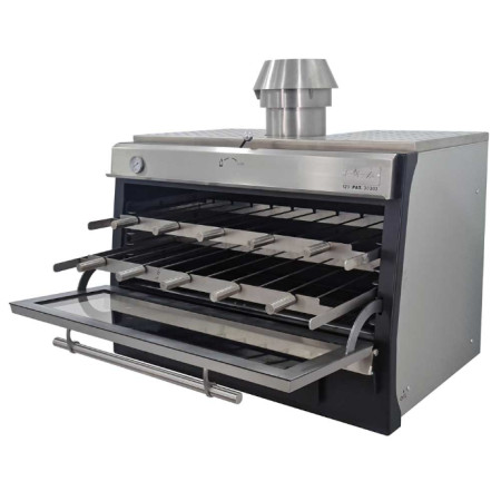 Cuptor Pira 120 Silver ED, cărbune, 8 kW, 150 kg/h, 3 GN, 391 kg