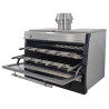 Cuptor Pira 120 Silver ED, cărbune, 8 kW, 150 kg/h, 3 GN, 391 kg