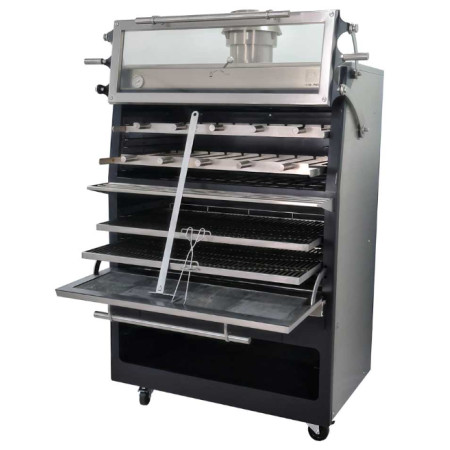 Cuptor Pira 90 D Silver, profesional, pe cărbune, 6 kW, 145 kg/h