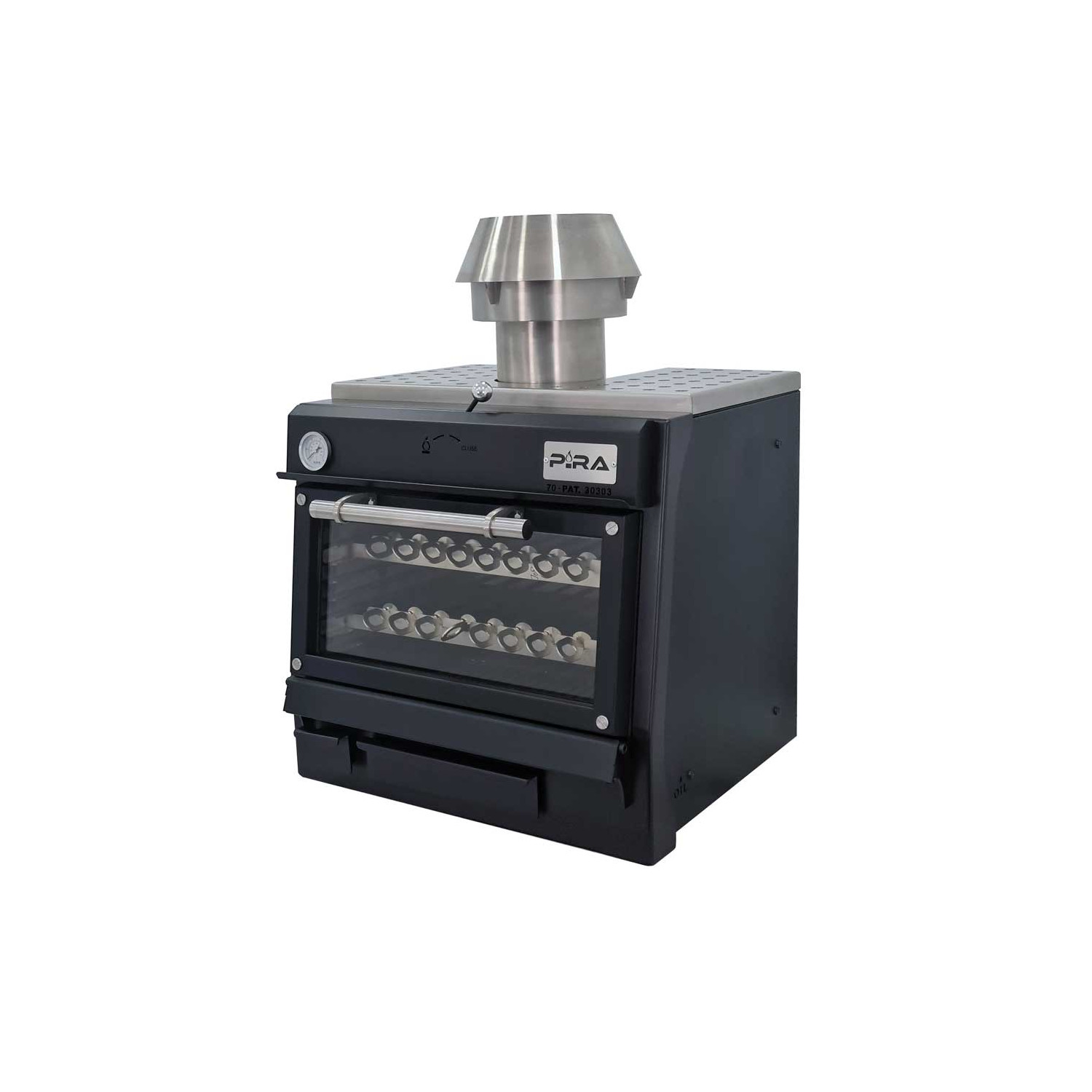 Cuptor Pira 70 Black AB, profesional, pe cărbune, 3 kW, 60 kg/h
