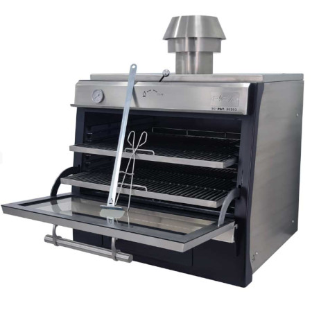 Cuptor Pira 90 Lux AB, profesional, 6 kW, 110 kg/h, 2 GN, cărbune