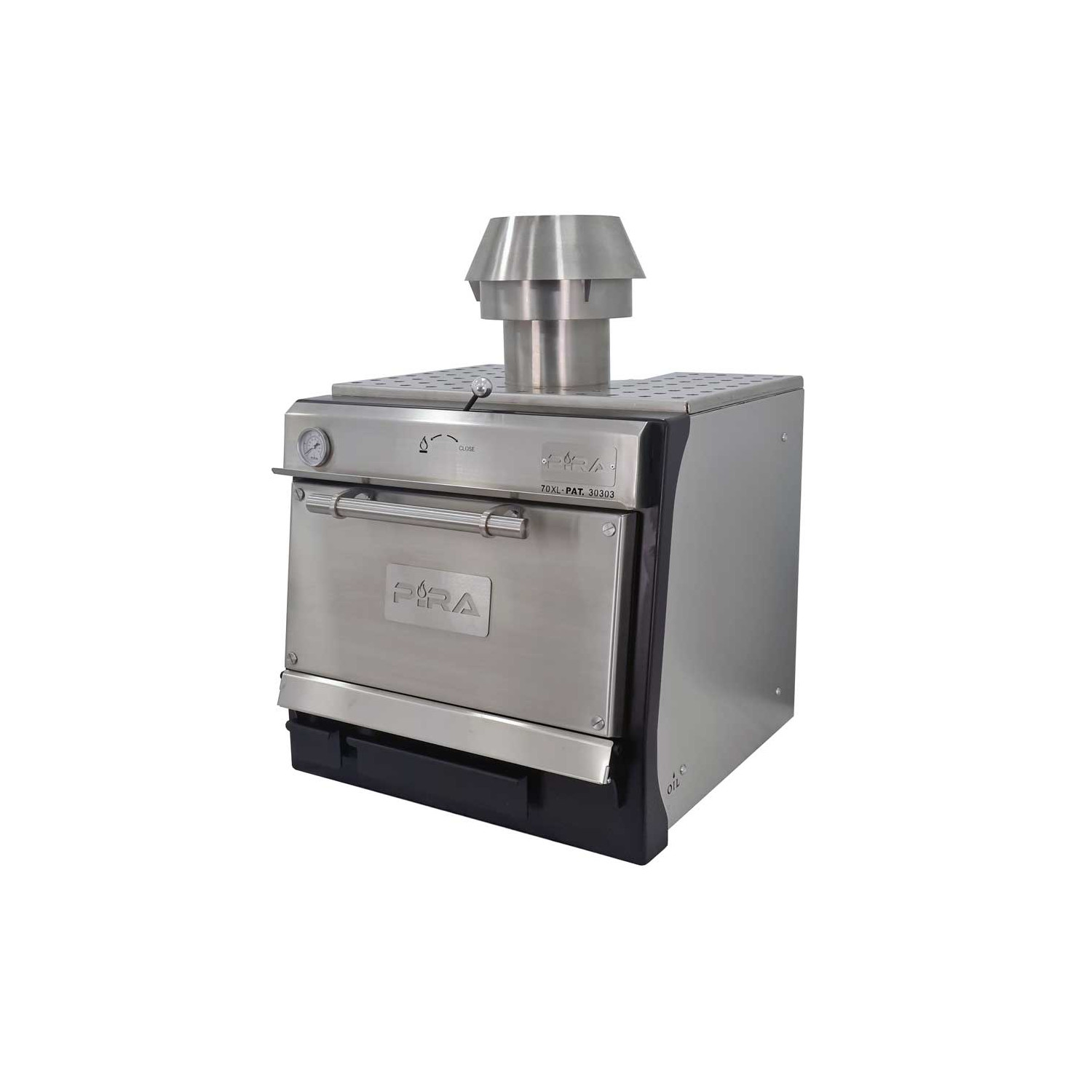 Cuptor Pira 70 XL Lux SD, 3,5 kW, 65 kg/h, ușă sticlă, cărbune