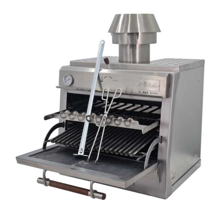 Cuptor Pira 70 XL Lux SD, 3,5 kW, 65 kg/h, ușă sticlă, cărbune