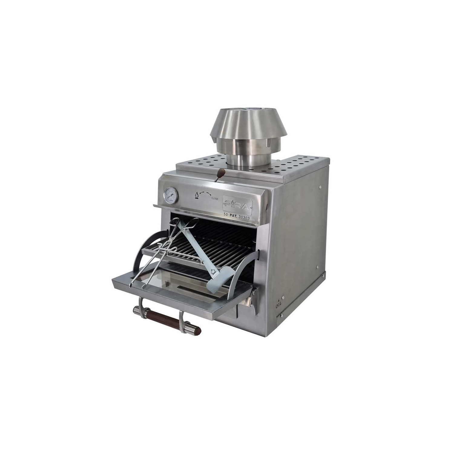 Cuptor Pira 50 Silver AB, 2 kW, compact, 30 kg/h, panoramic, fără electricitate