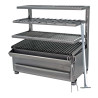Grătar Robata Pira ESP 80 Silver Complet, 2 kW, 20 kg/h, cărbune, accesorii incluse