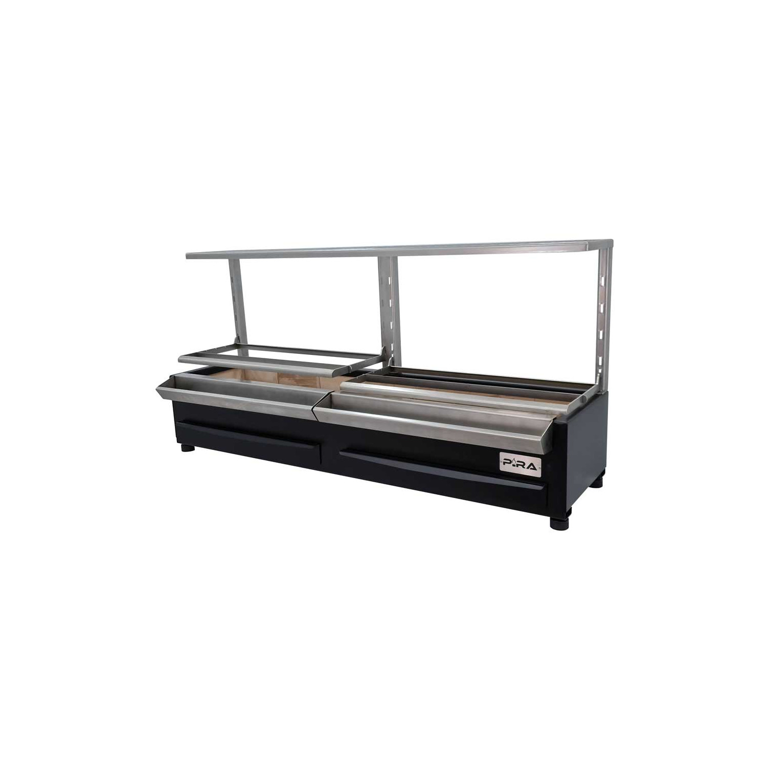 Grătar Robata Pira ESP 160 Lux Basic, 4 kW, 40 kg/h, autonomie 8h, cărbune, 755 mm
