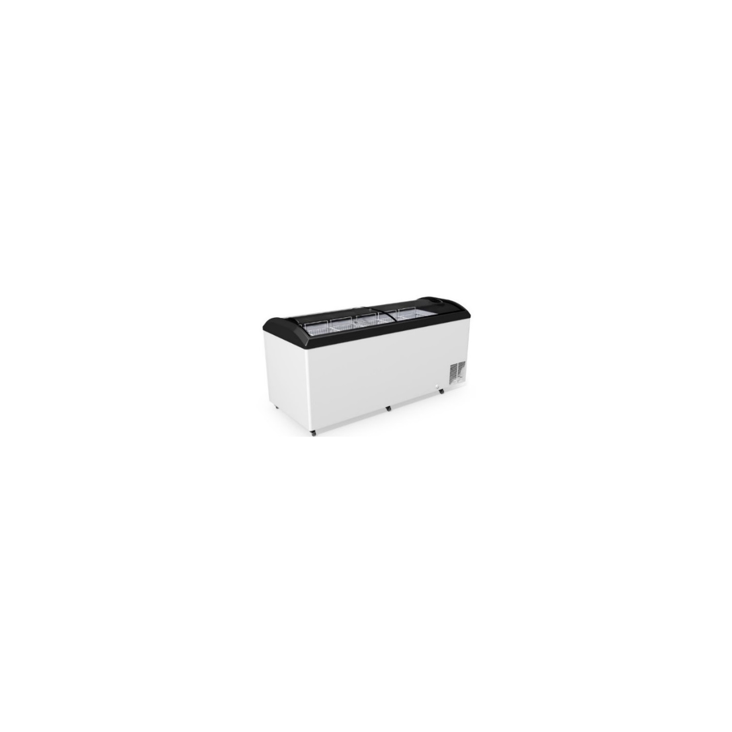 Frigider de prezentare cu capace glisante curbate – N800W/S/D